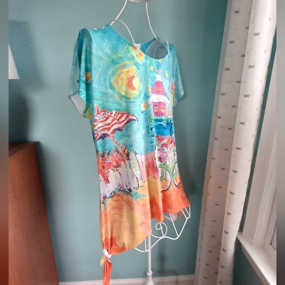 EUC Leoma Lovegrove Colorful Top - Women's Size Large - Picture 2 of 8